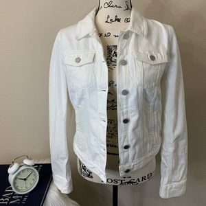 Banana Republic Denim Trucker Jacket White